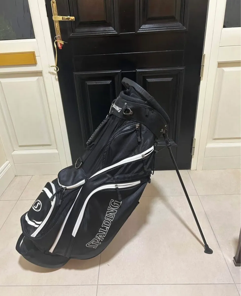 Spalding SX35 Left hand Clubs with Bag and Trolley - Image 4