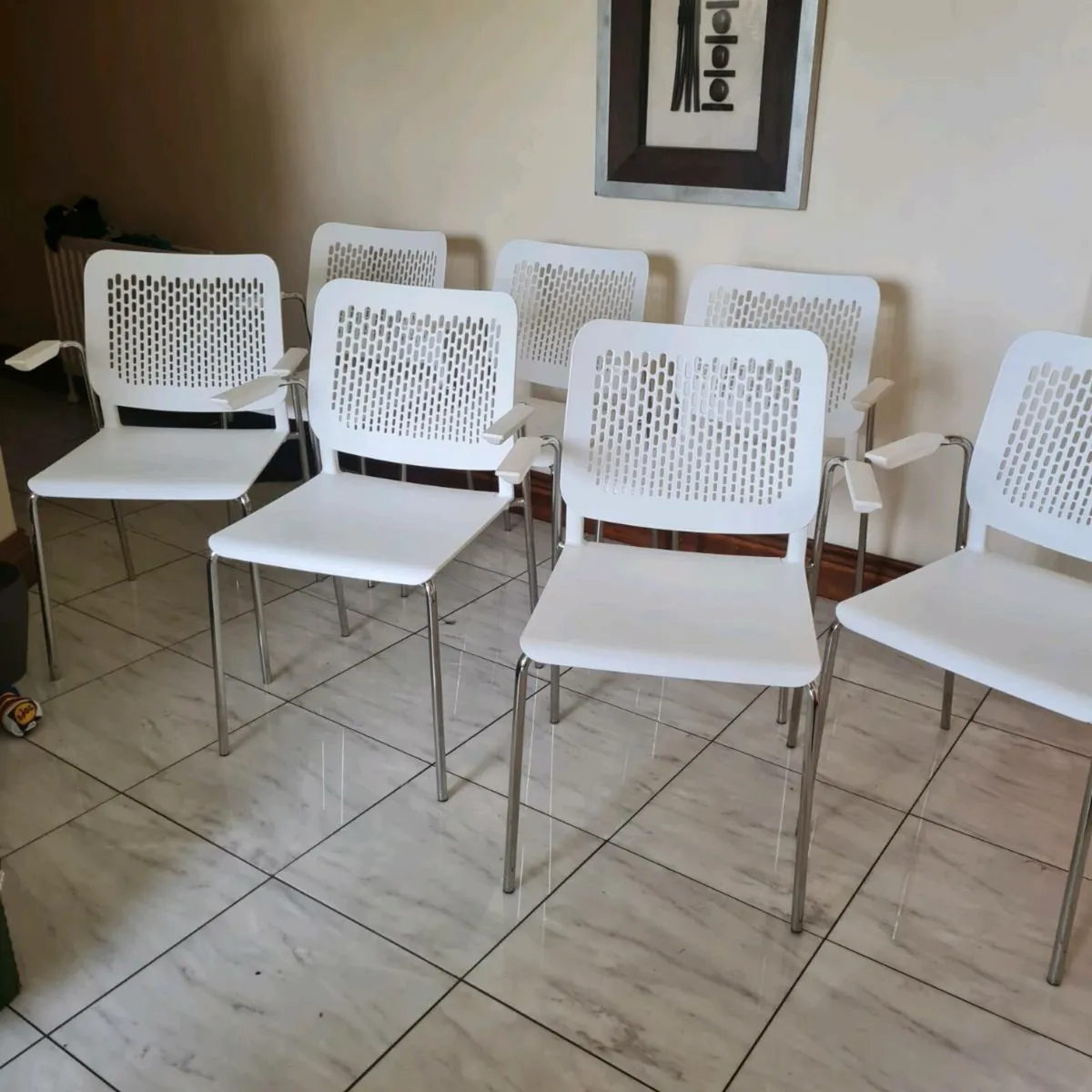 7 x designer Cafe chairs - Image 1