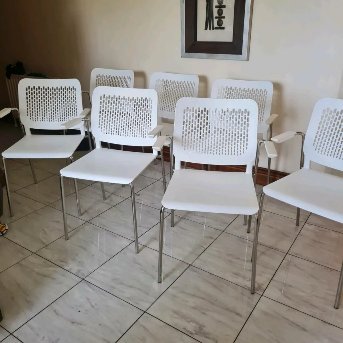 7 x designer Cafe chairs - Image 2