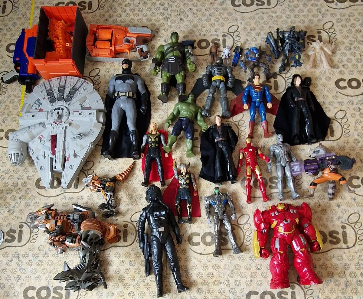 Star Wars and Marvel Characters and Nerf
