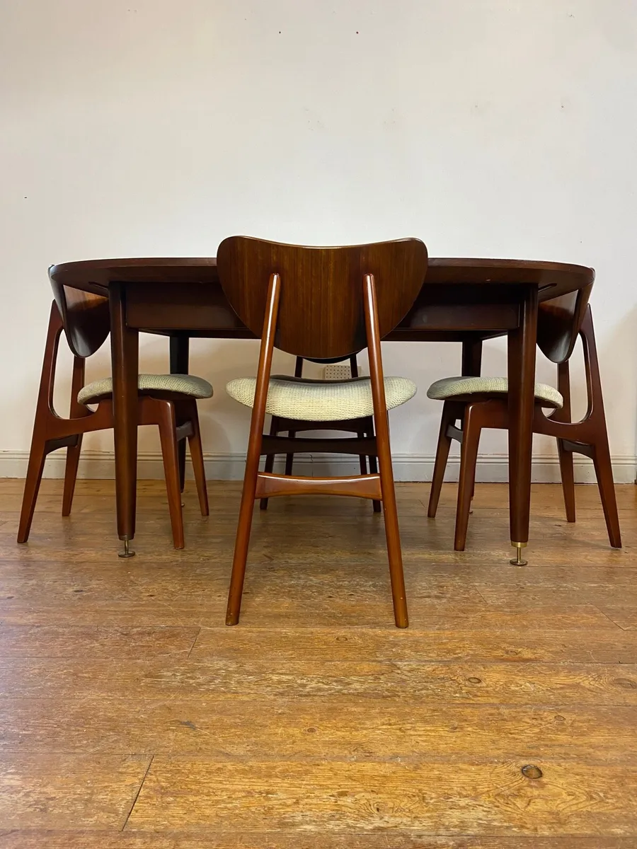 Mid Century G Plan Librenza Table & Chairs - Image 1