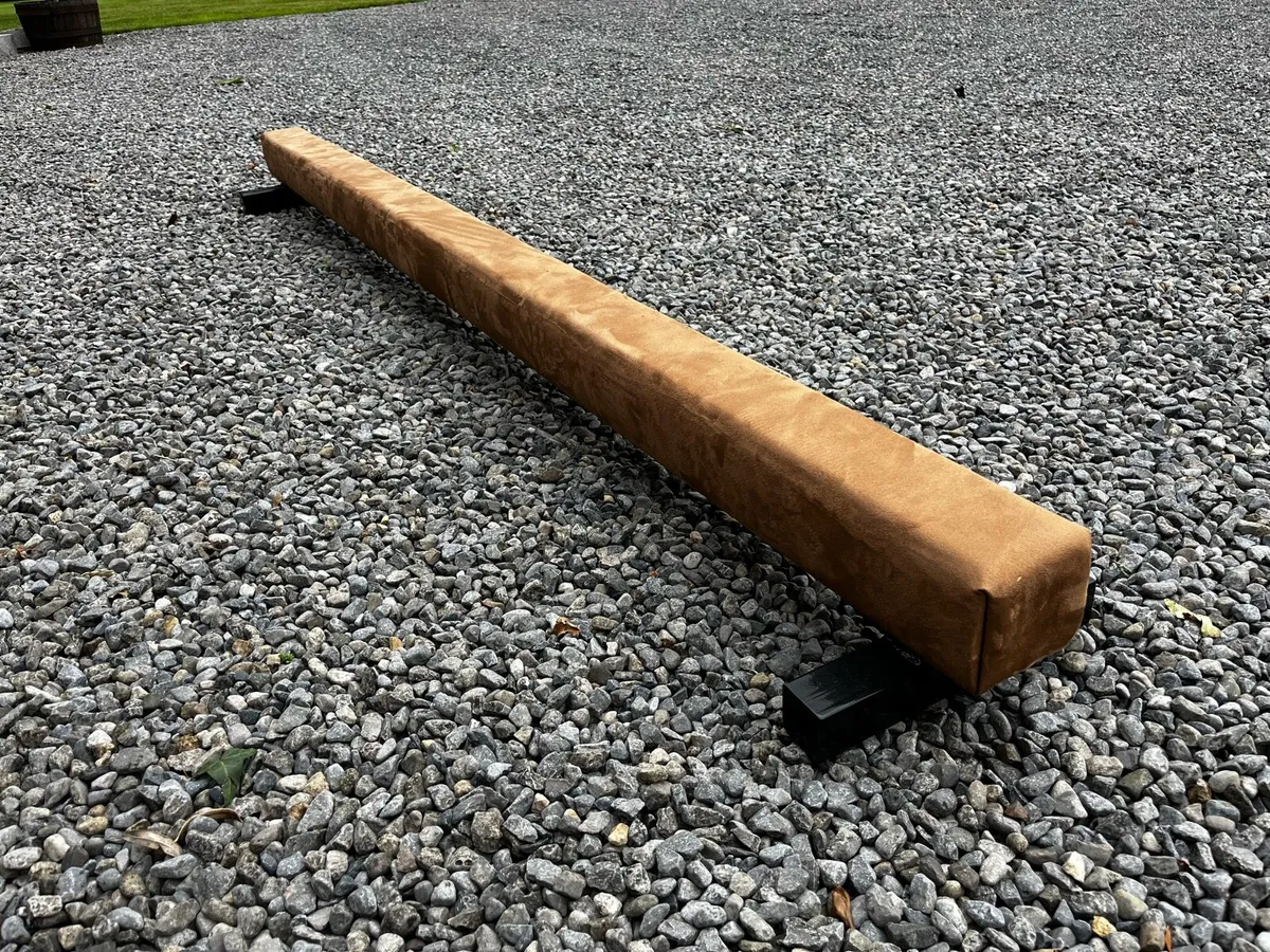 8ft Suede covered steel Gymnastics Balance Beam - Image 1