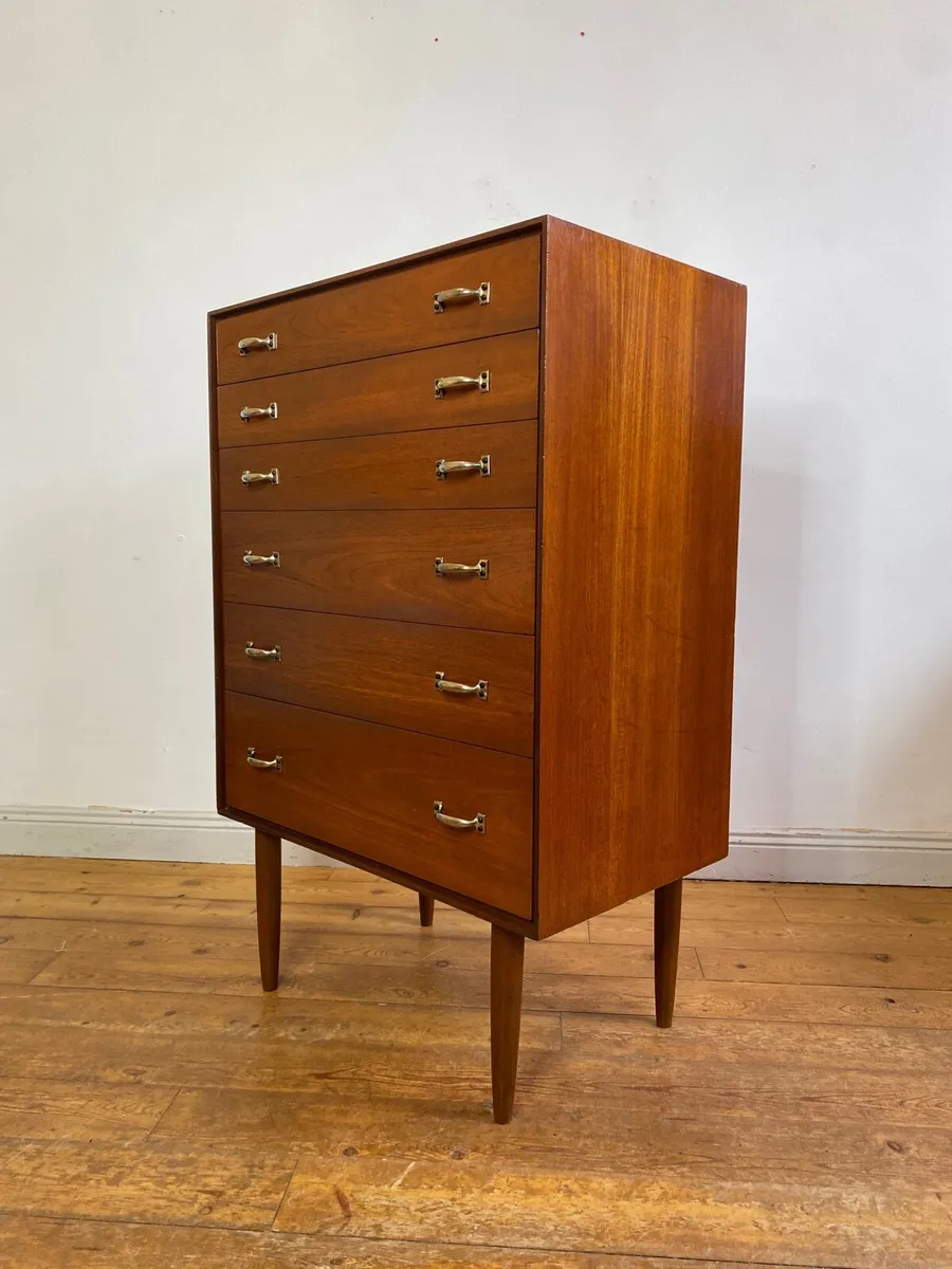 G Plan Danish Mid Century Tallboy Chest of Drawers - Image 1