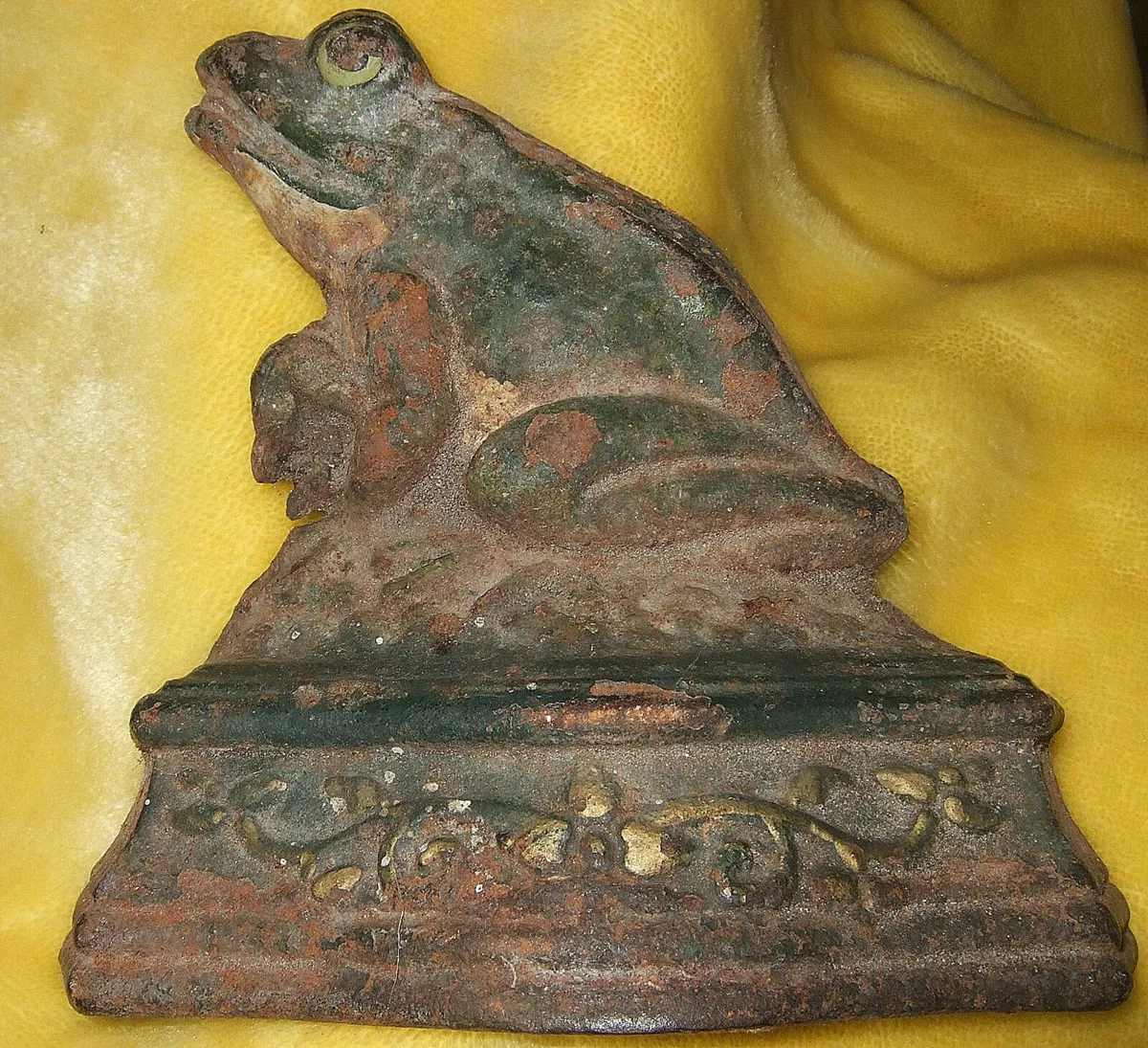 Vintage Cast Iron Frog Door Stop - Image 2