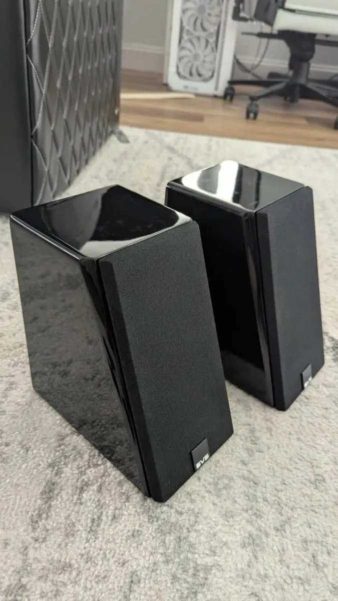 SVS Prime Elevation Speakers - Pair, Black Piano - Image 1