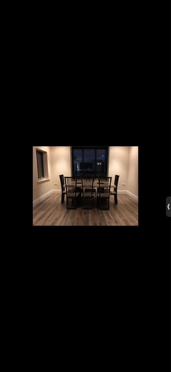 Kitchen Table with 8 matching Chairs - Image 2