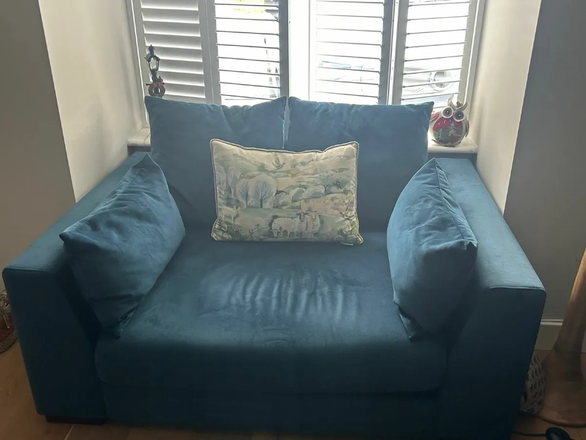 Velvet Sofa - Image 1