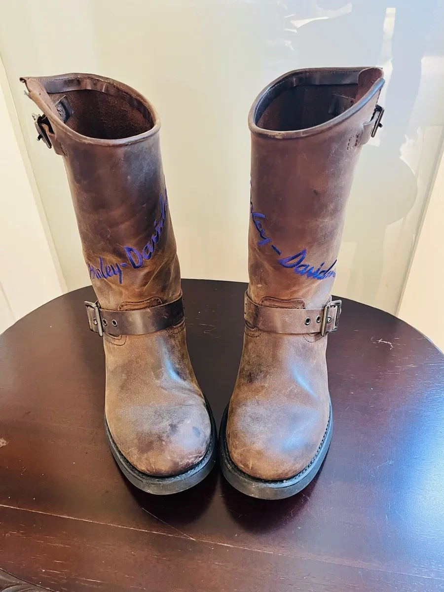 Harley Davidson Boots. Size- 7. Brown. - Image 1