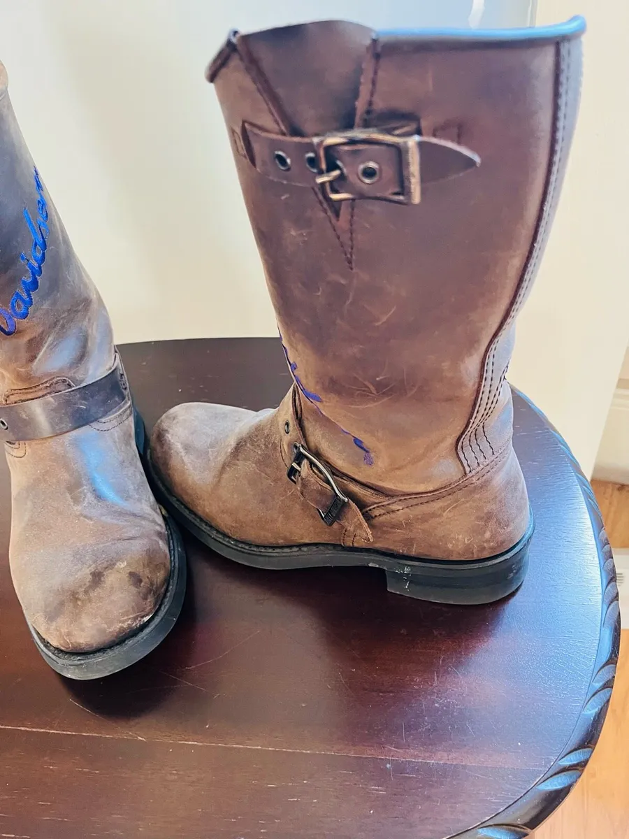 Harley Davidson Boots. Size- 7. Brown. - Image 4