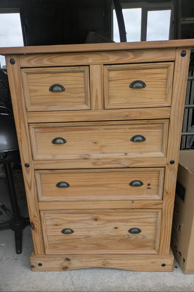 Mexican Pine Chest of Drawers - Image 1