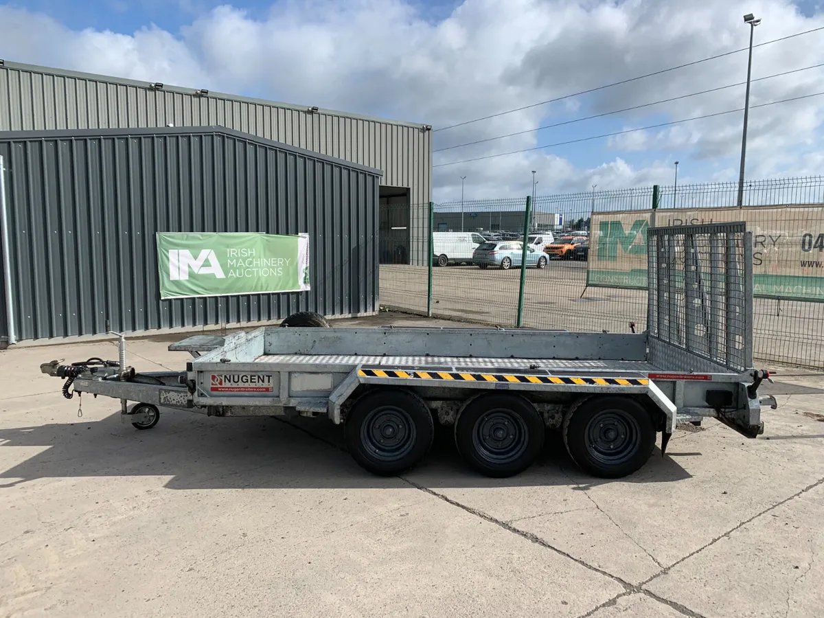 BID ONLINE NOW - NUGENT TRI AXLE 3.5T PLANT TRAILE - Image 2
