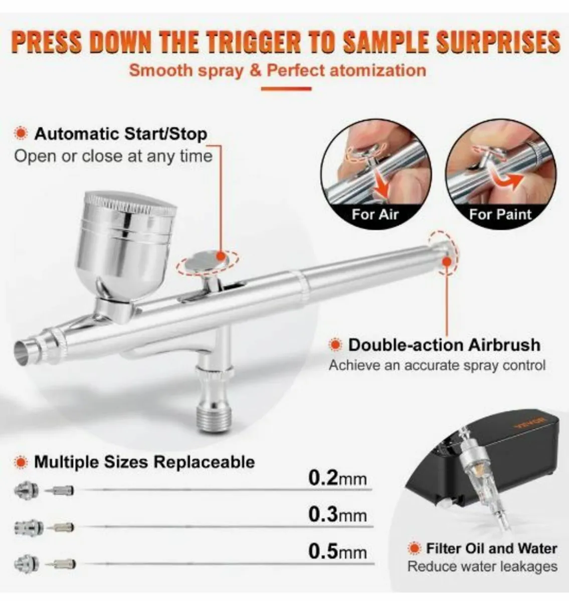 Airbrush Kit, Portable Airbrush Set - Image 3