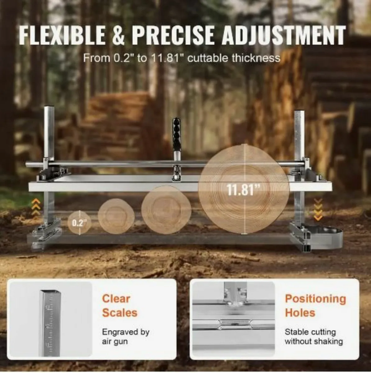 Portable Sawmill 35.6cm-91.4cm Guide - Image 2