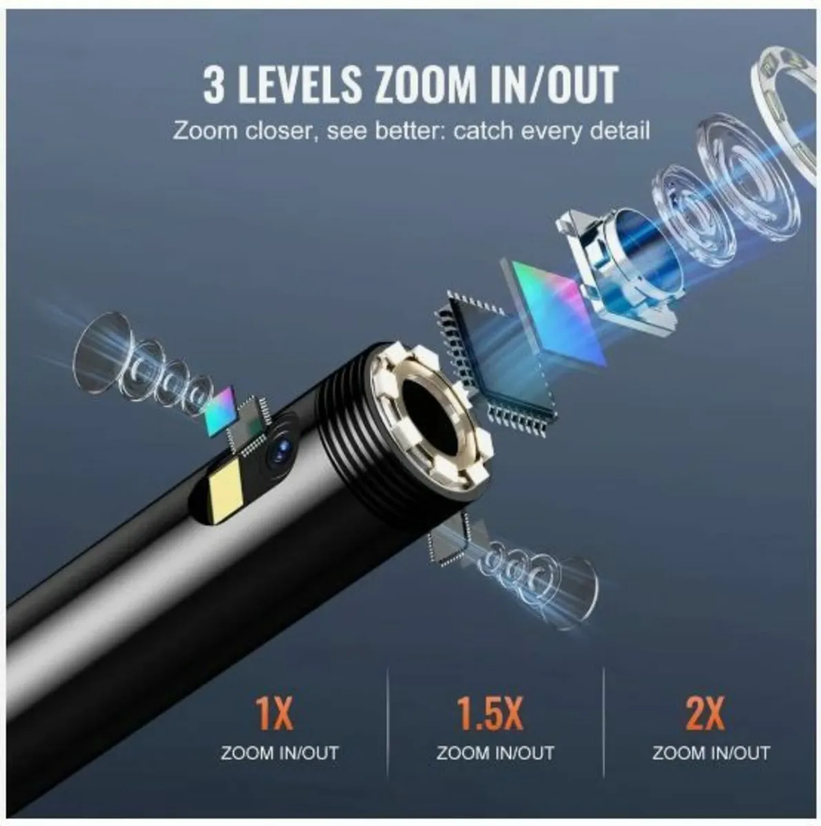 Endoscope Camera with Lights Triple Lens - Image 4