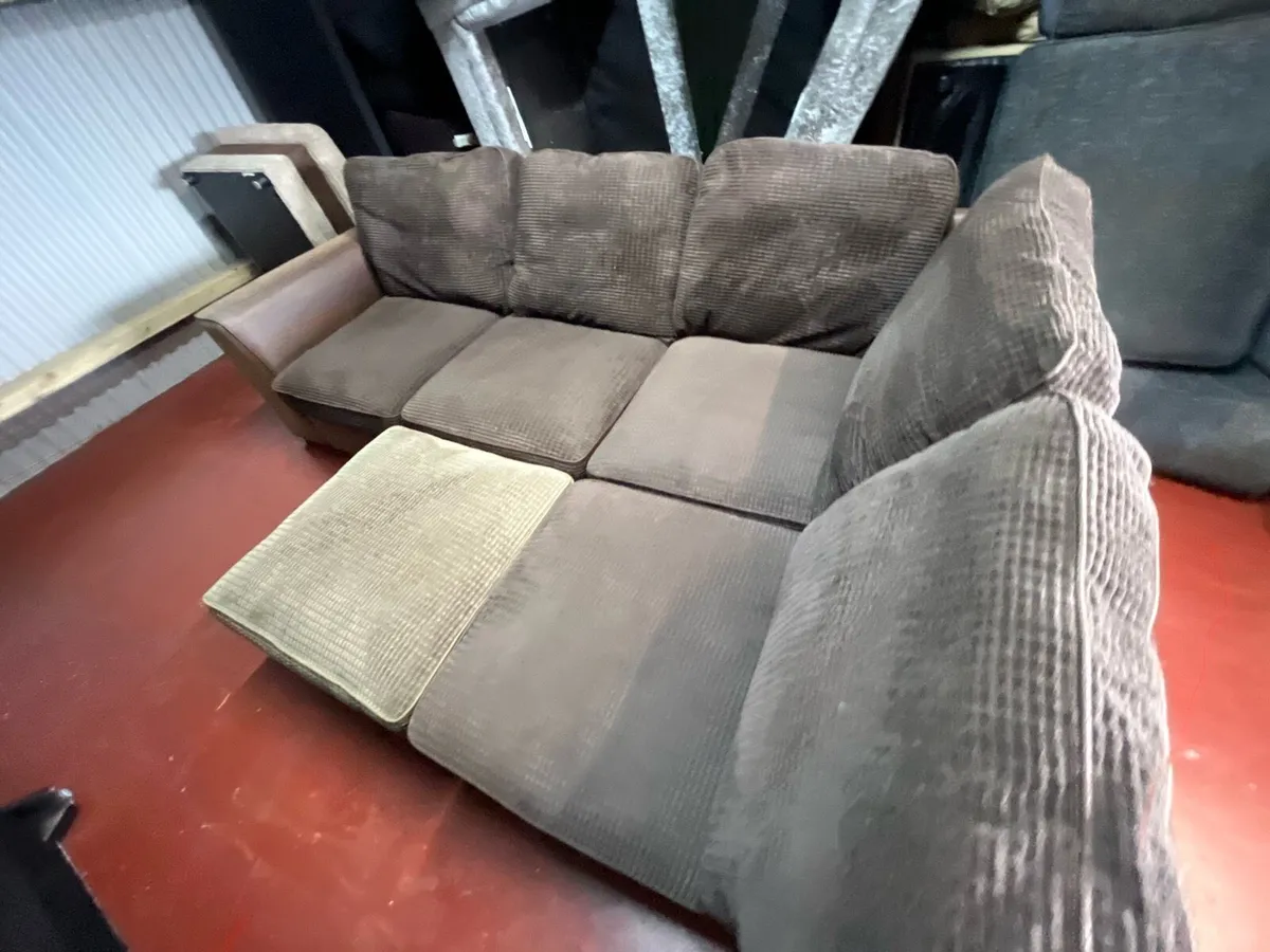 Selection of grey corner sofas - Image 3