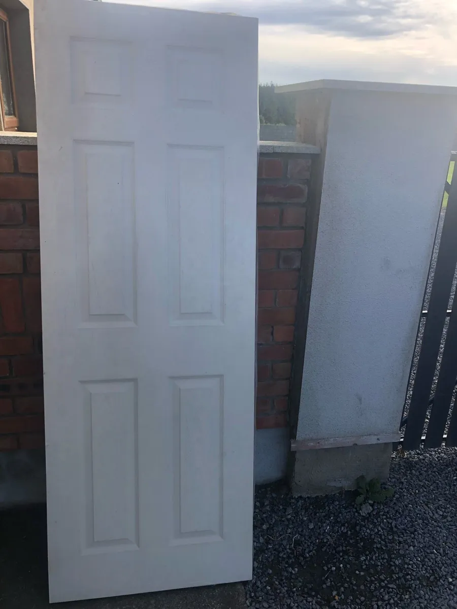 White panel doors