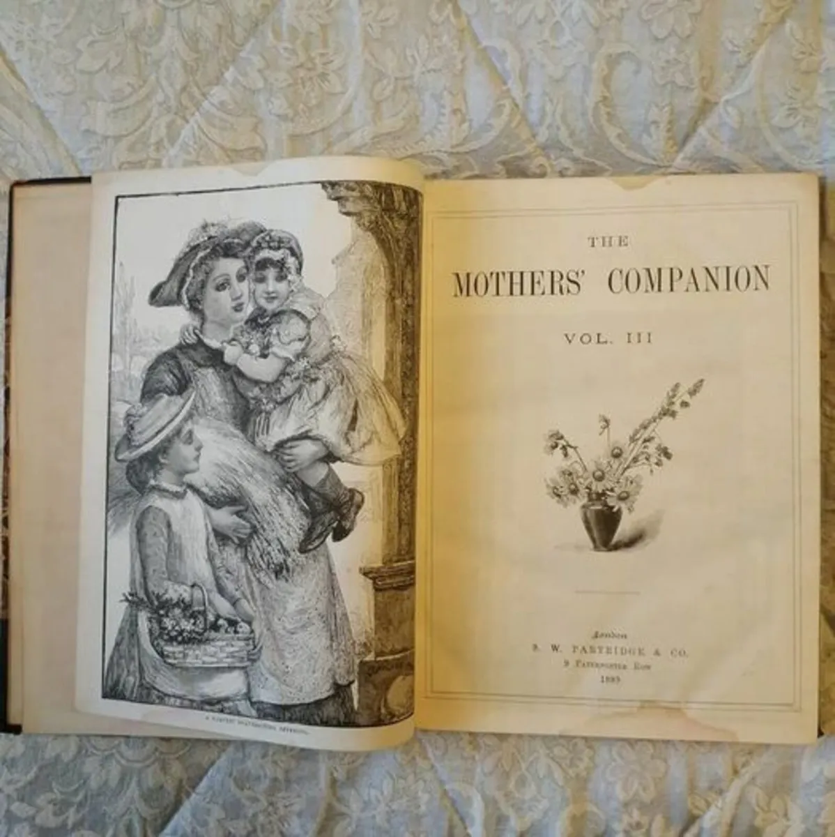 Antique Book: Mother's Companion from 1889 - Image 1