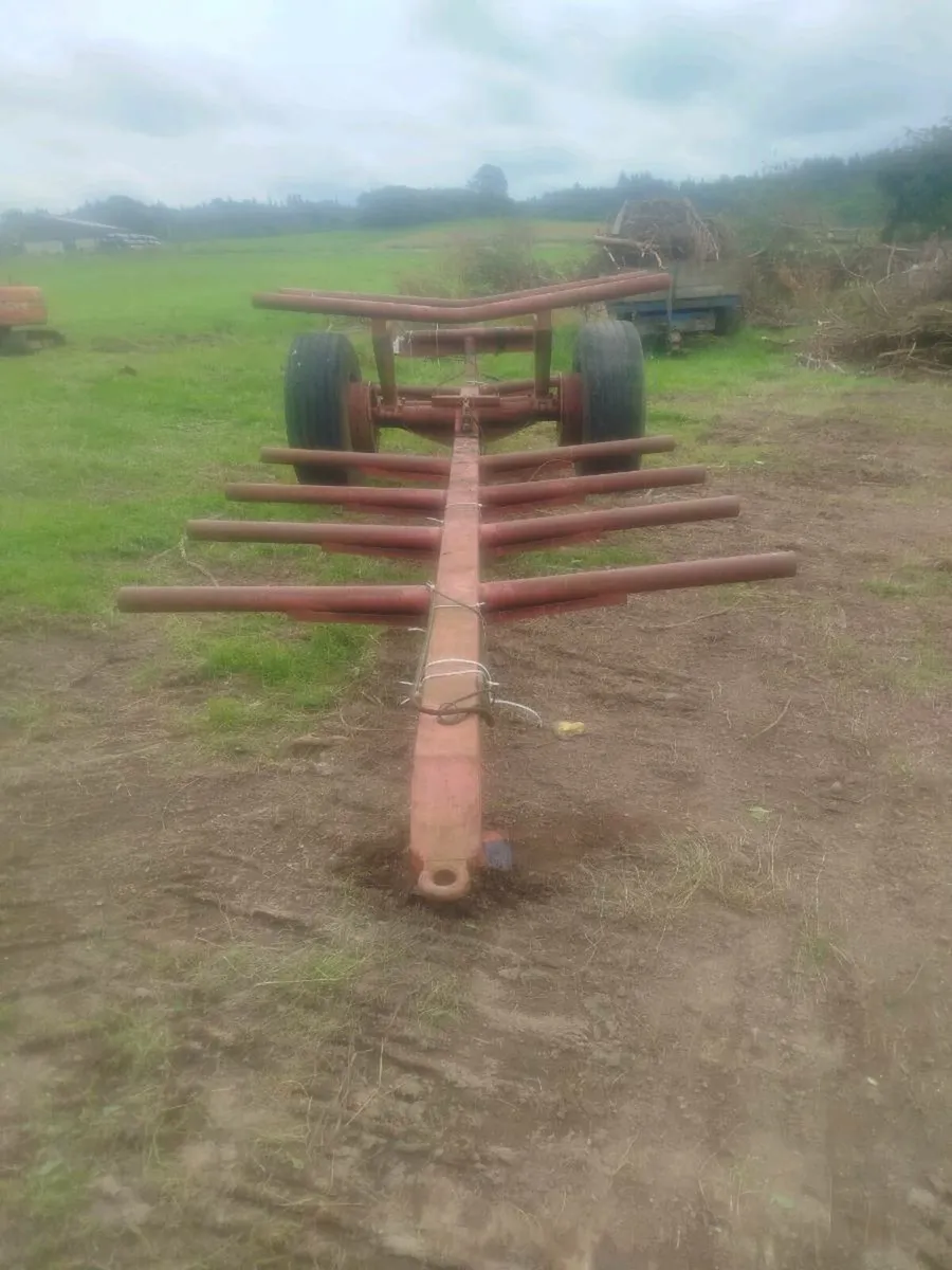 Bale transporter.Nugent bale carrier and spike