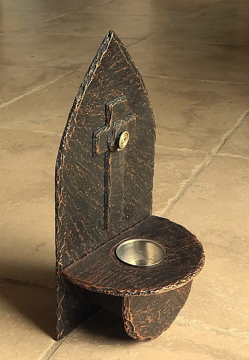Handcrafted Slate Holy Water Font - Image 3