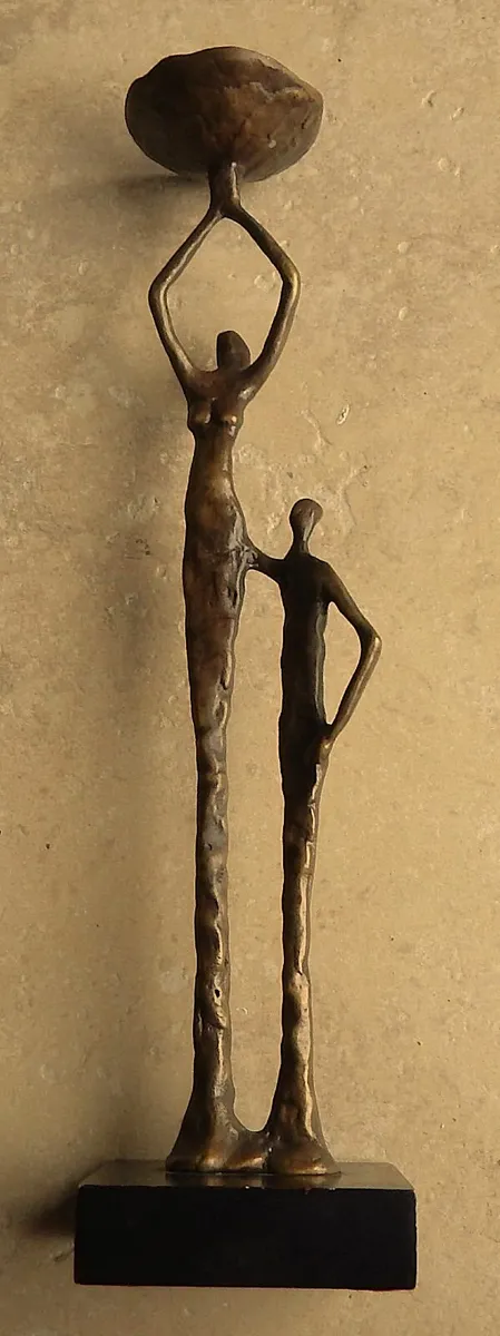 Giacometti Style Candleholder Figurine - Image 4