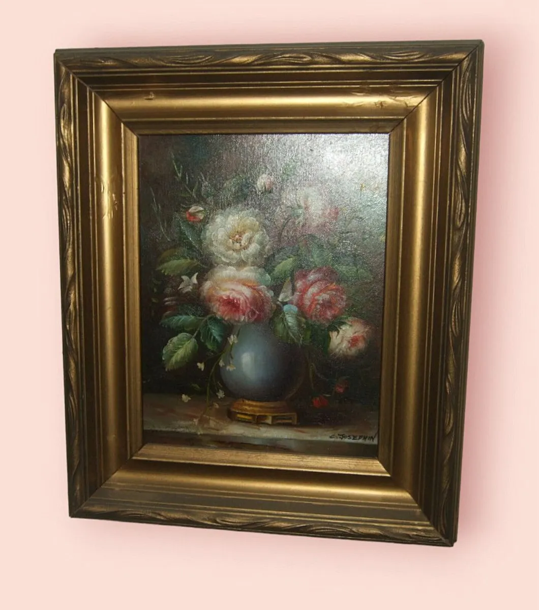 Vintage Original 'C Josephin' Painting - Image 3