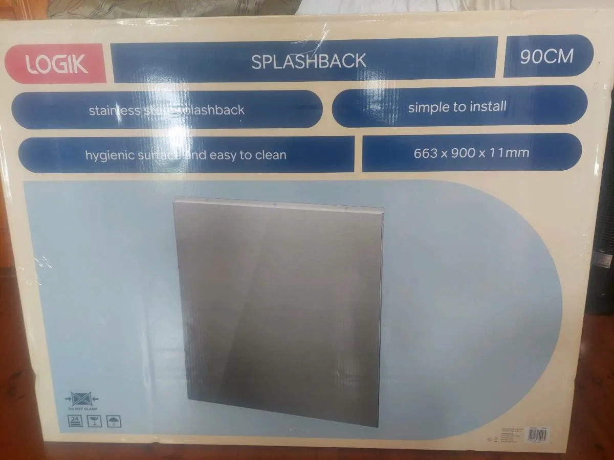 Stainless steel splashback brand new - Image 2