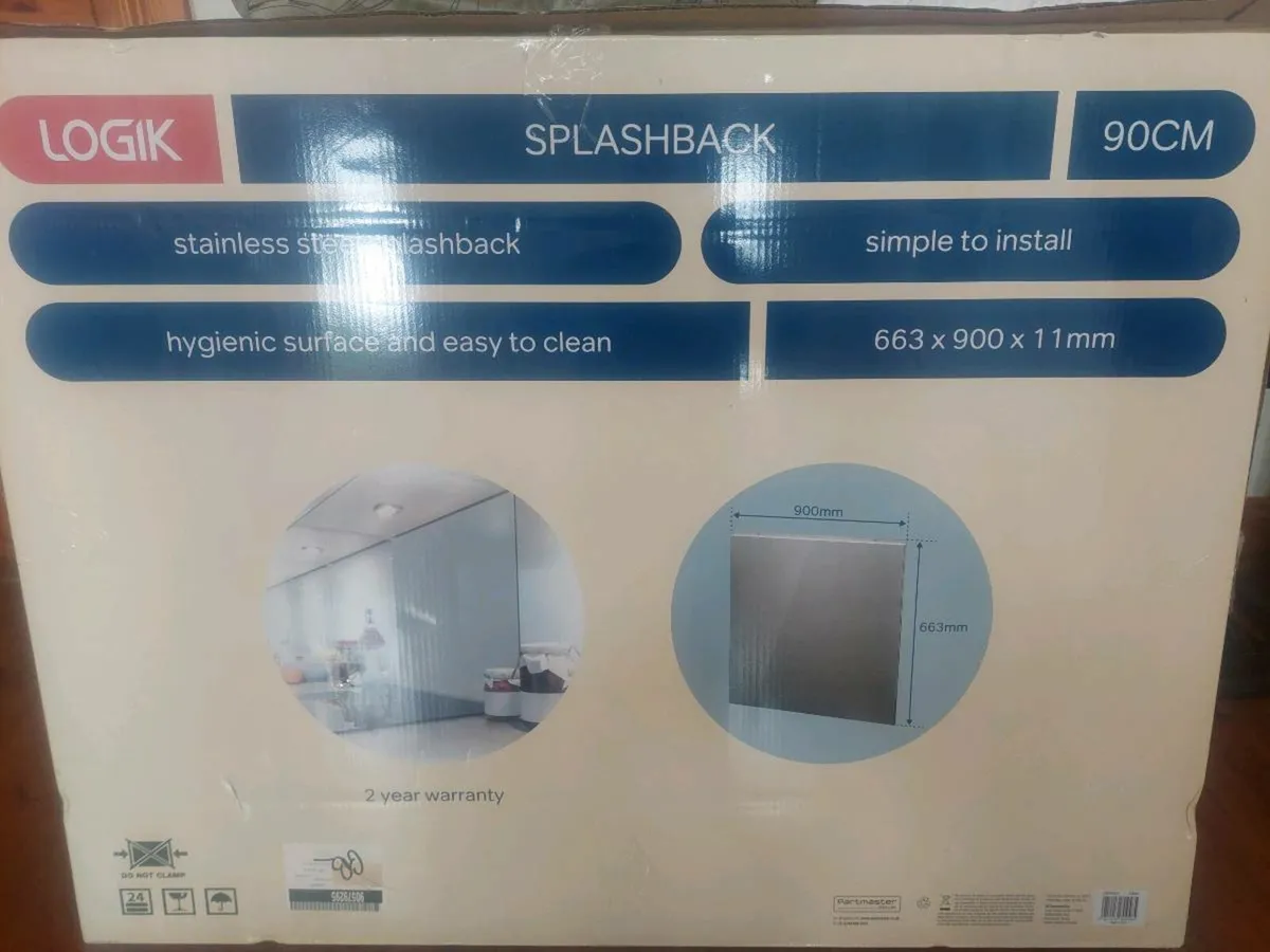 Stainless steel splashback brand new - Image 4
