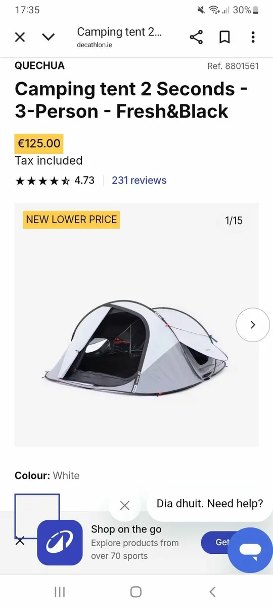 2 Second, 3 Person Tent
