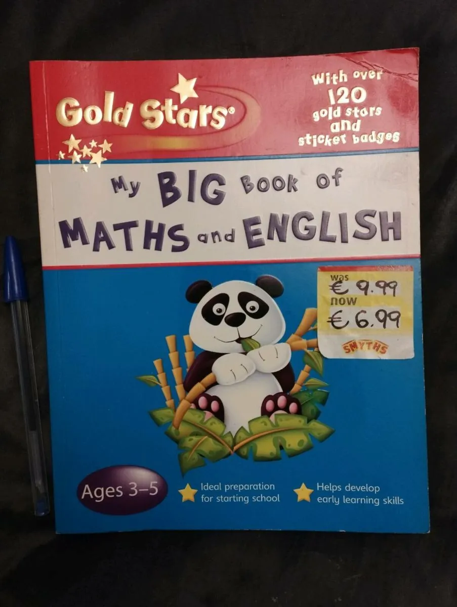 My Big Book of Maths and English |Gold Stars - Image 1