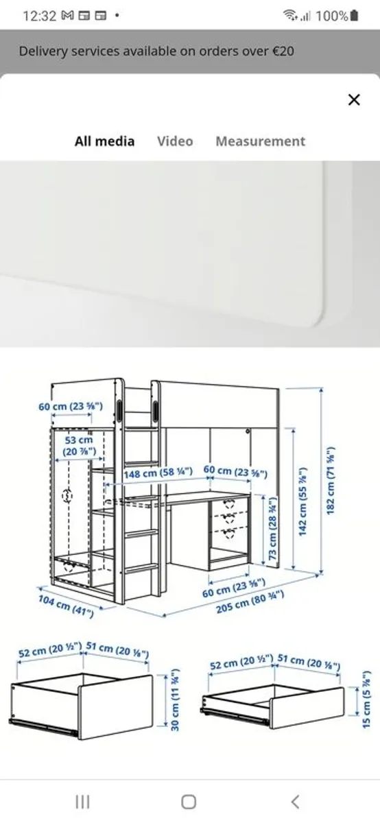 High Sleeper IKEA Smastad - Image 3