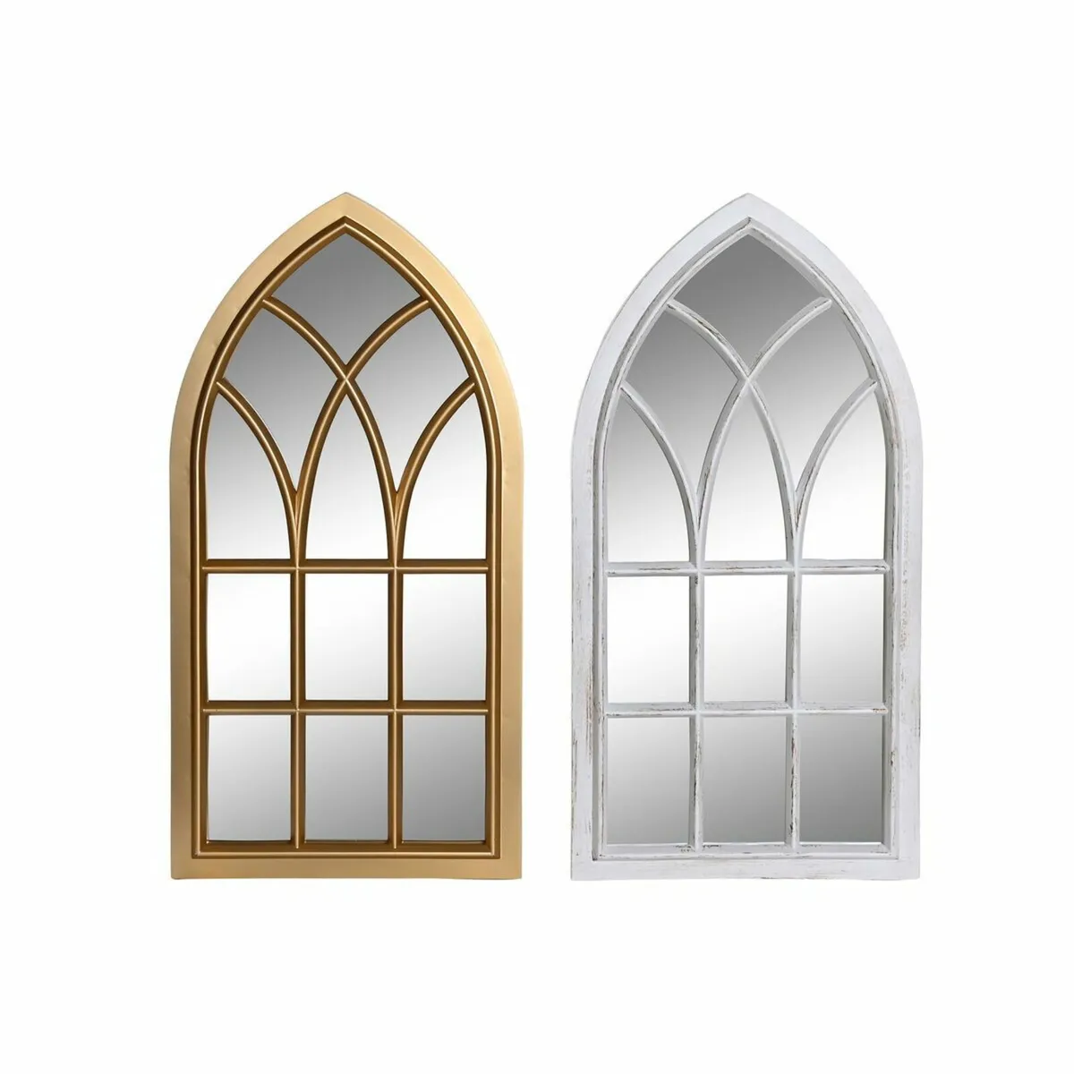 Gothic Arch Cottage Window Wall Mirror 2-Piece Set - Image 1