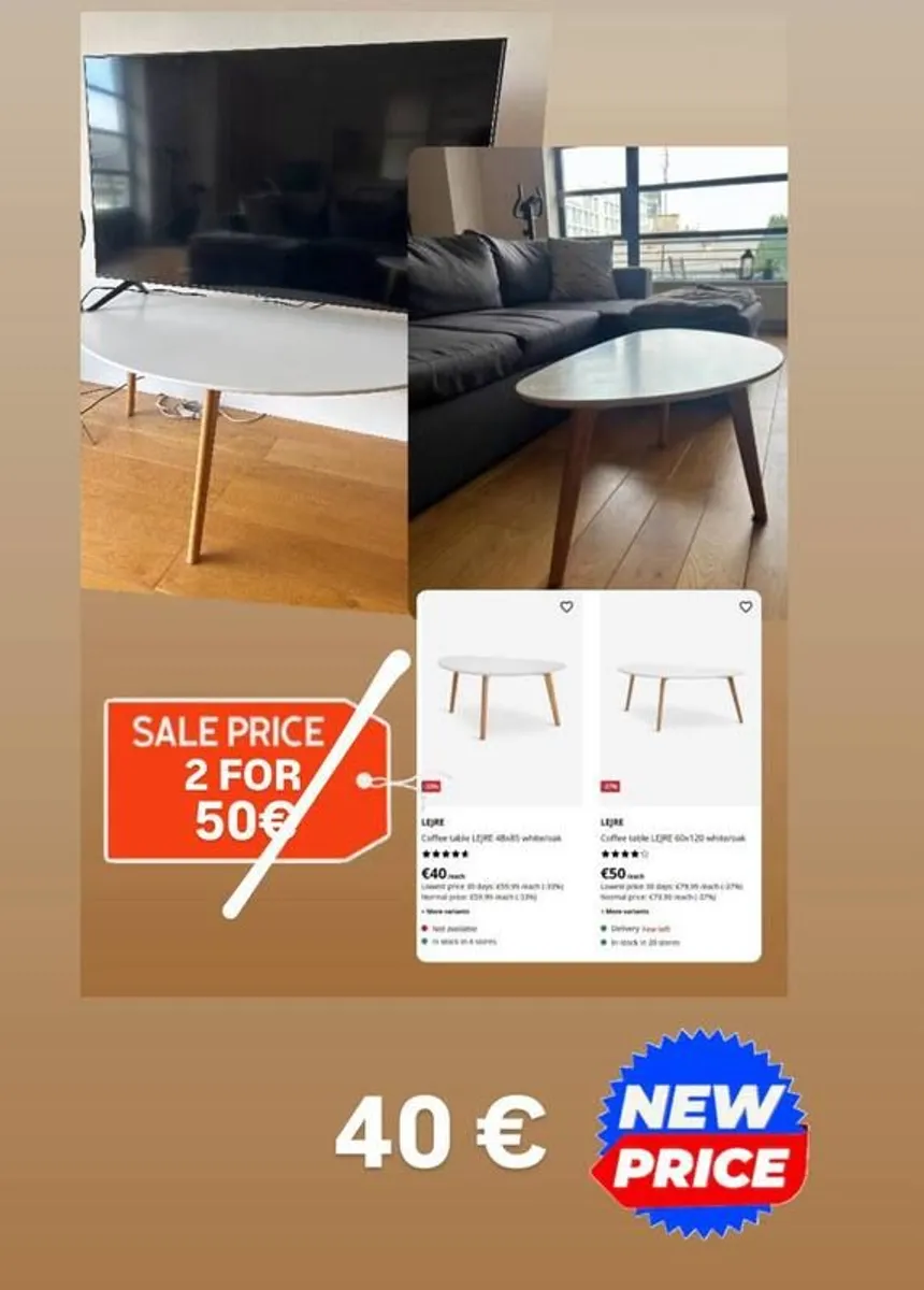 JYSK LEJRE coffee table set