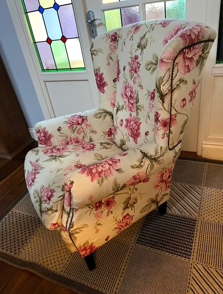 Occasional floral chair - Image 3