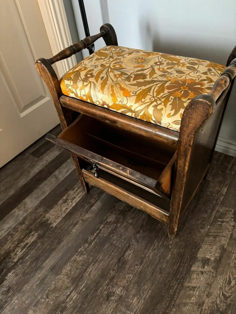 Edwardian Piano Stool - Image 2