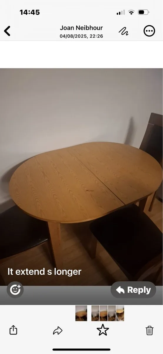Kitchen table and chairs - Image 3
