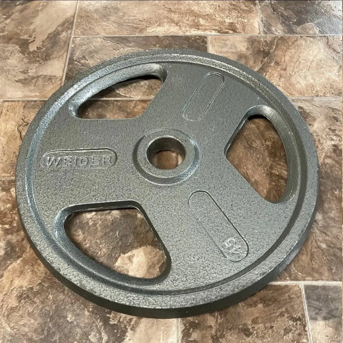 Weight Plates 45 Pounds Set Of 2 Plates Tri-Grip - Image 2