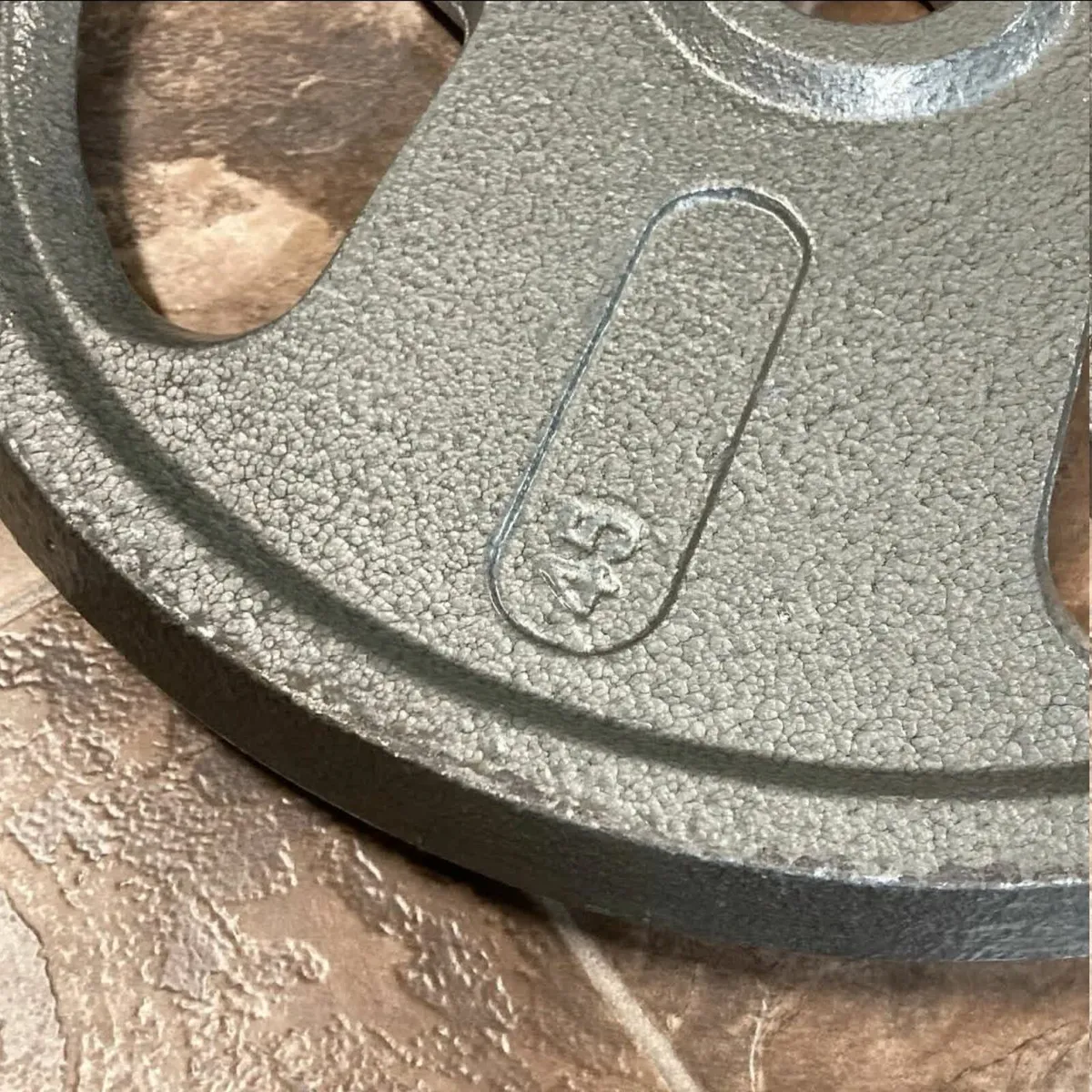 Weight Plates 45 Pounds Set Of 2 Plates Tri-Grip - Image 3