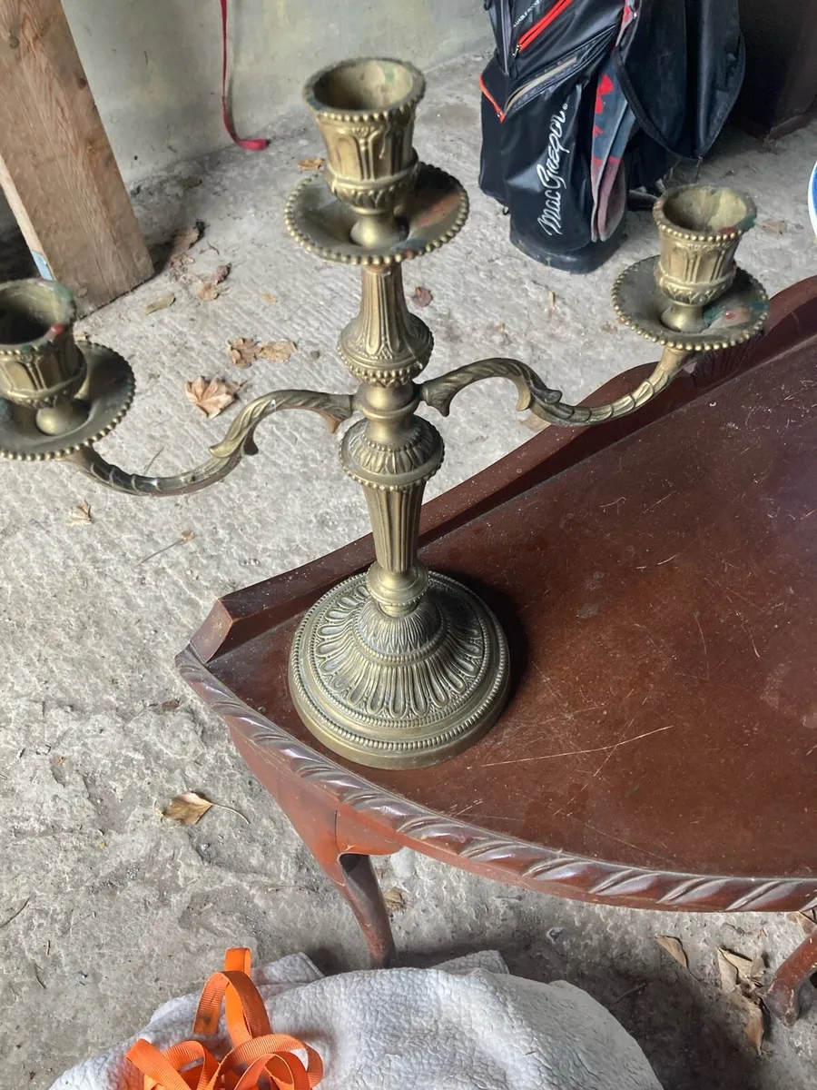 Brass candle holder