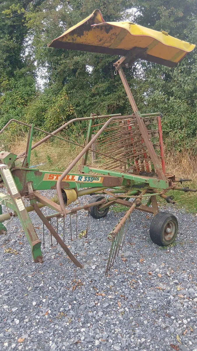 Single rotor silage rake.     Diesel tank - Image 2