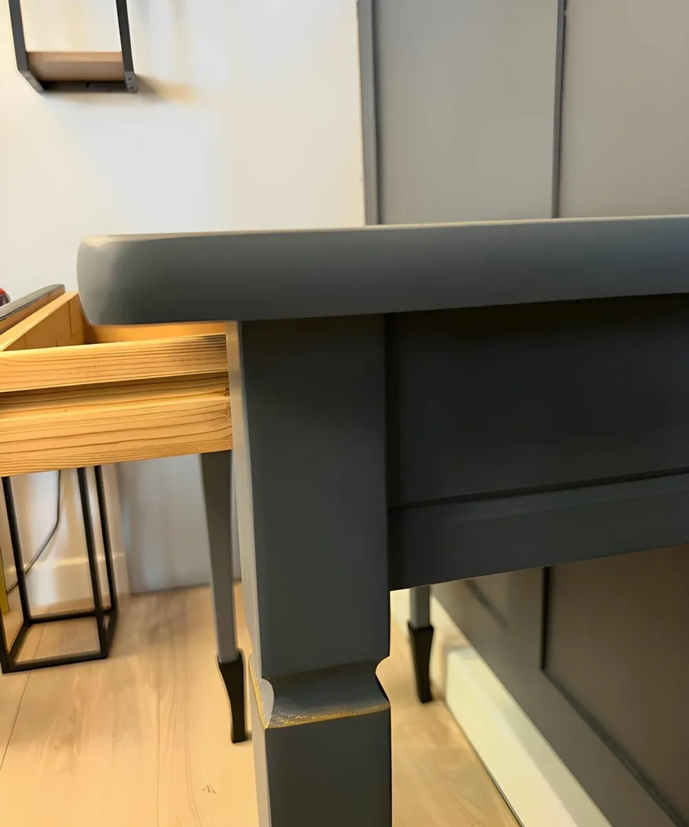 Black & Gold Dragonfly Console Table with Drawer - Image 3