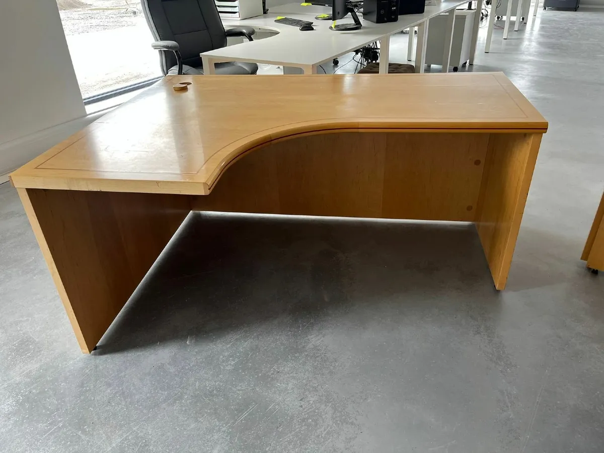 Commercial office desk/chesterfeild  chair ... - Image 2
