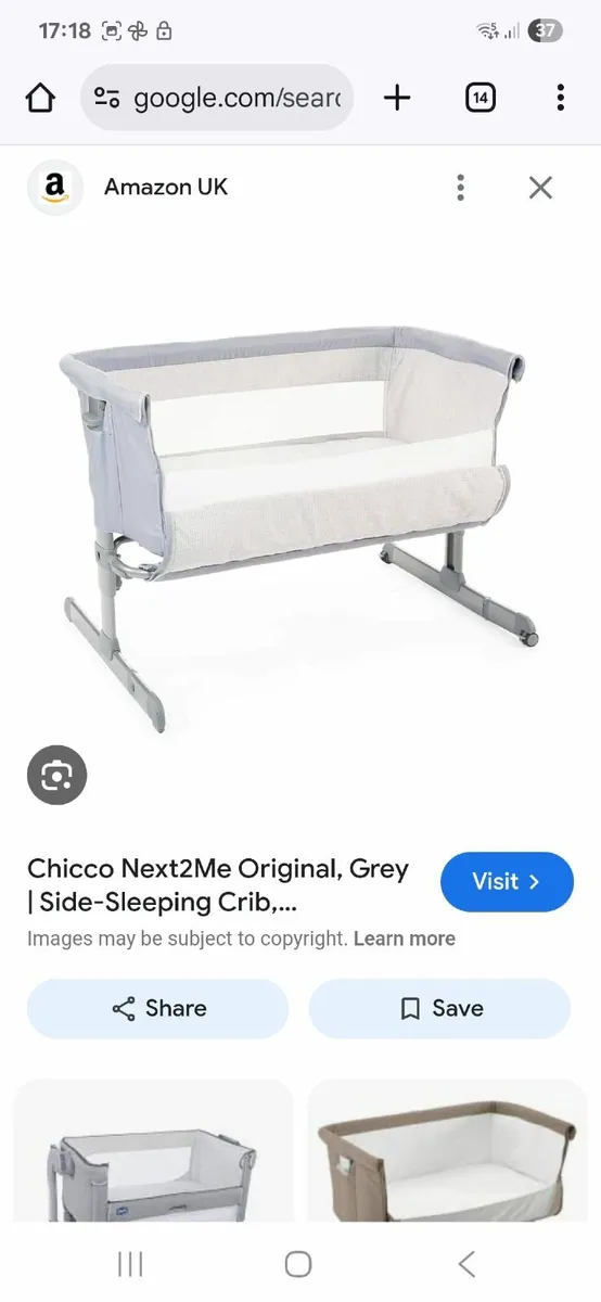 Chicco next 2 me crib - Image 1