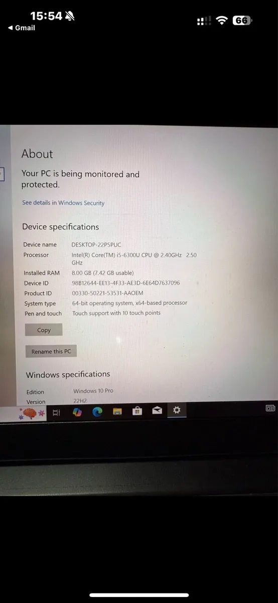 Lenovo T460s i5 pro Touchscreen - Image 2