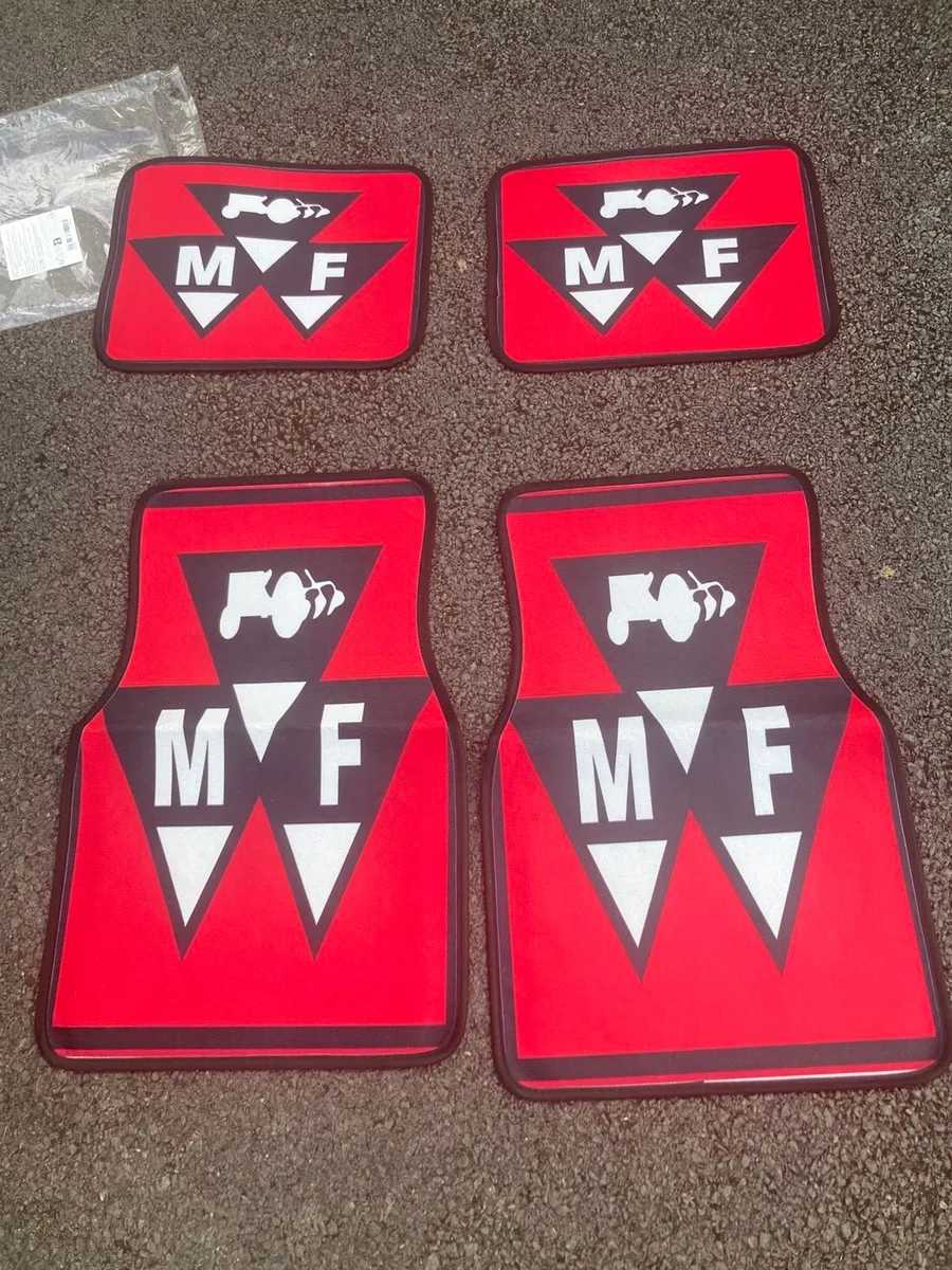 Massey tractor themed car mats - Image 1