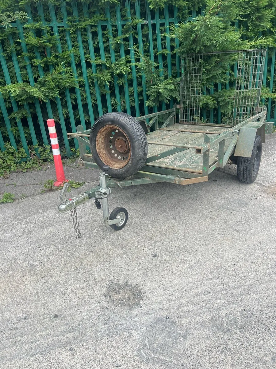 Ex army 7 x4 ft car/ quad transport trailer - Image 2
