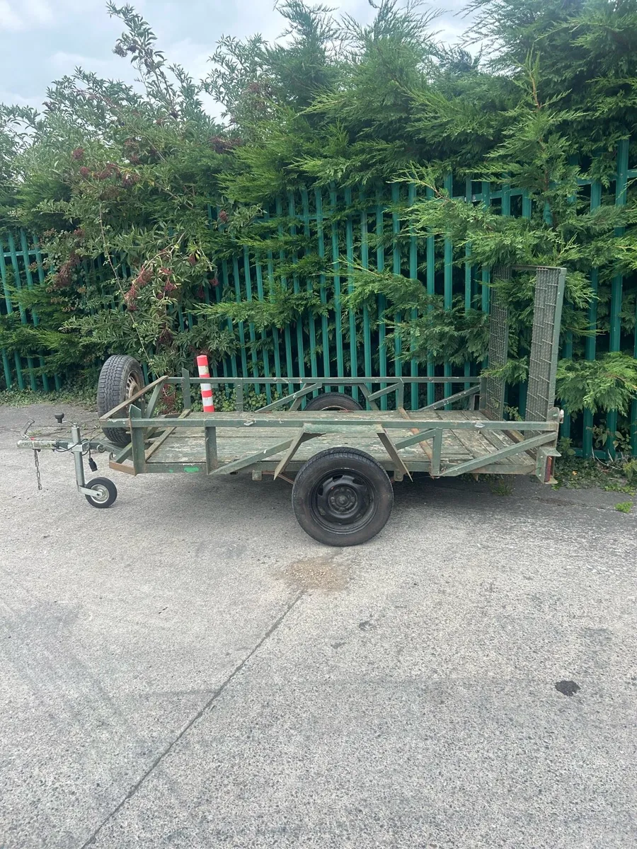 Ex army 7 x4 ft car/ quad transport trailer - Image 1