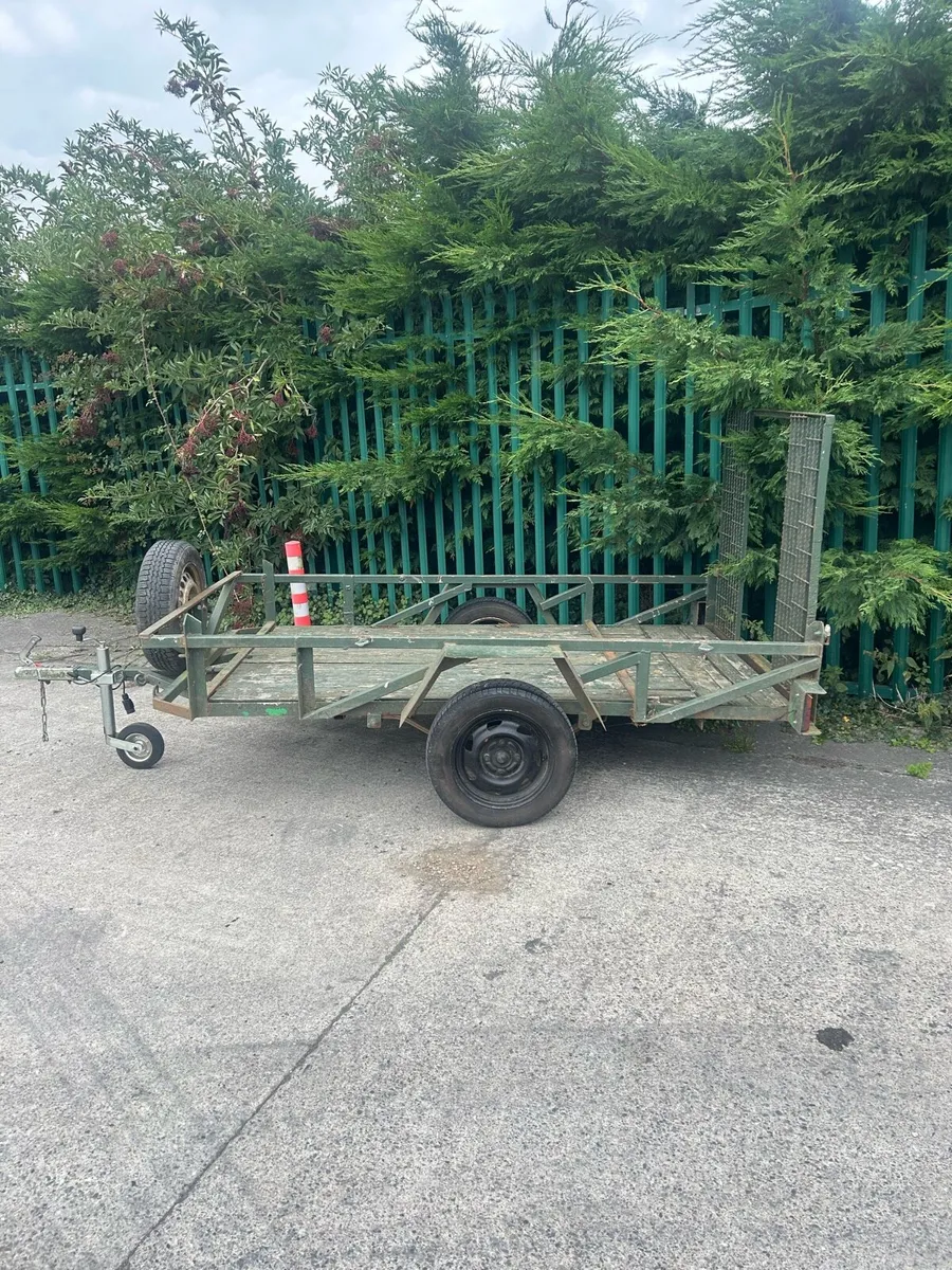 Ex army 7 x4 ft car/ quad transport trailer - Image 4