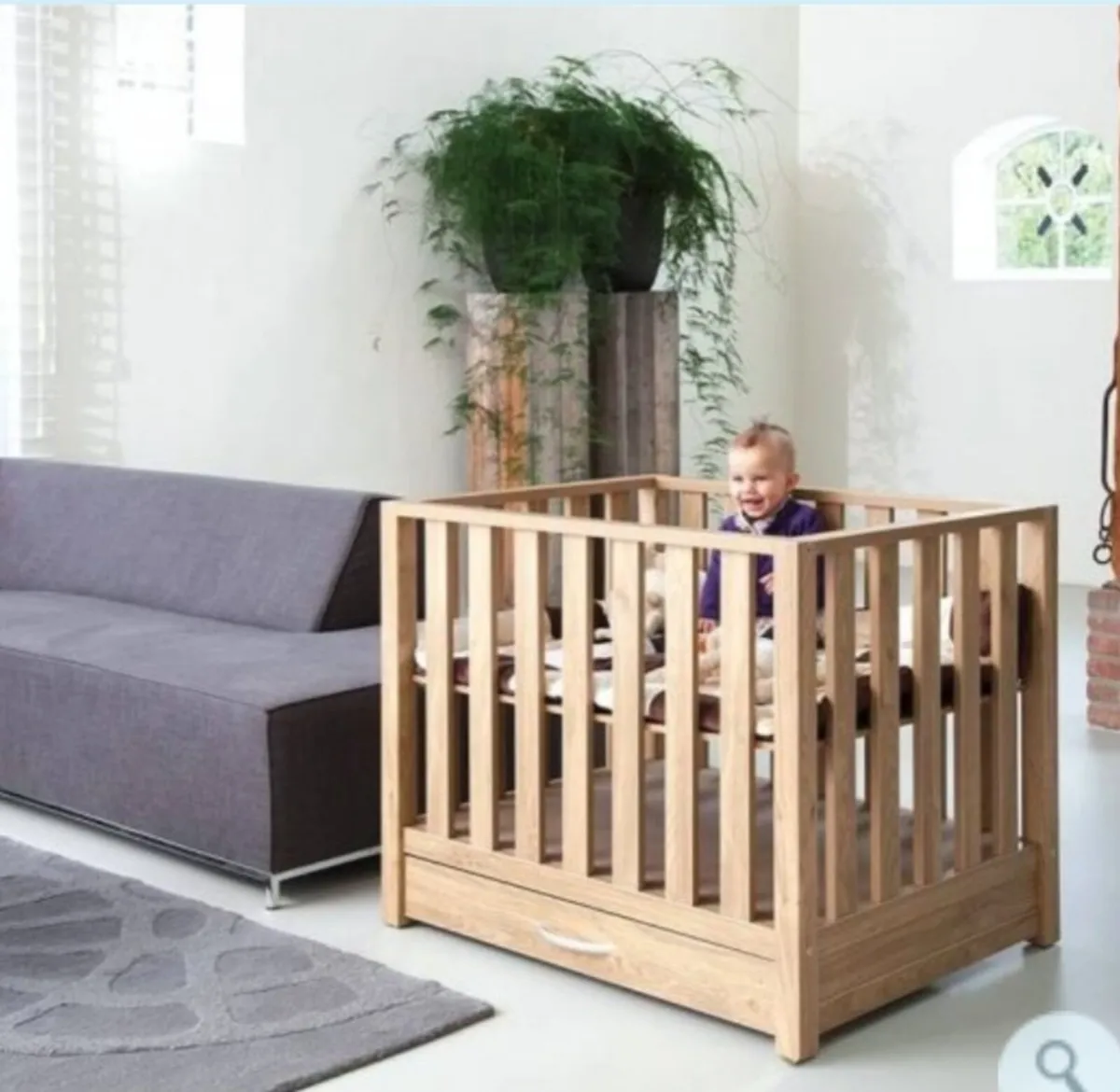 Babystyle oak playpen - Image 1