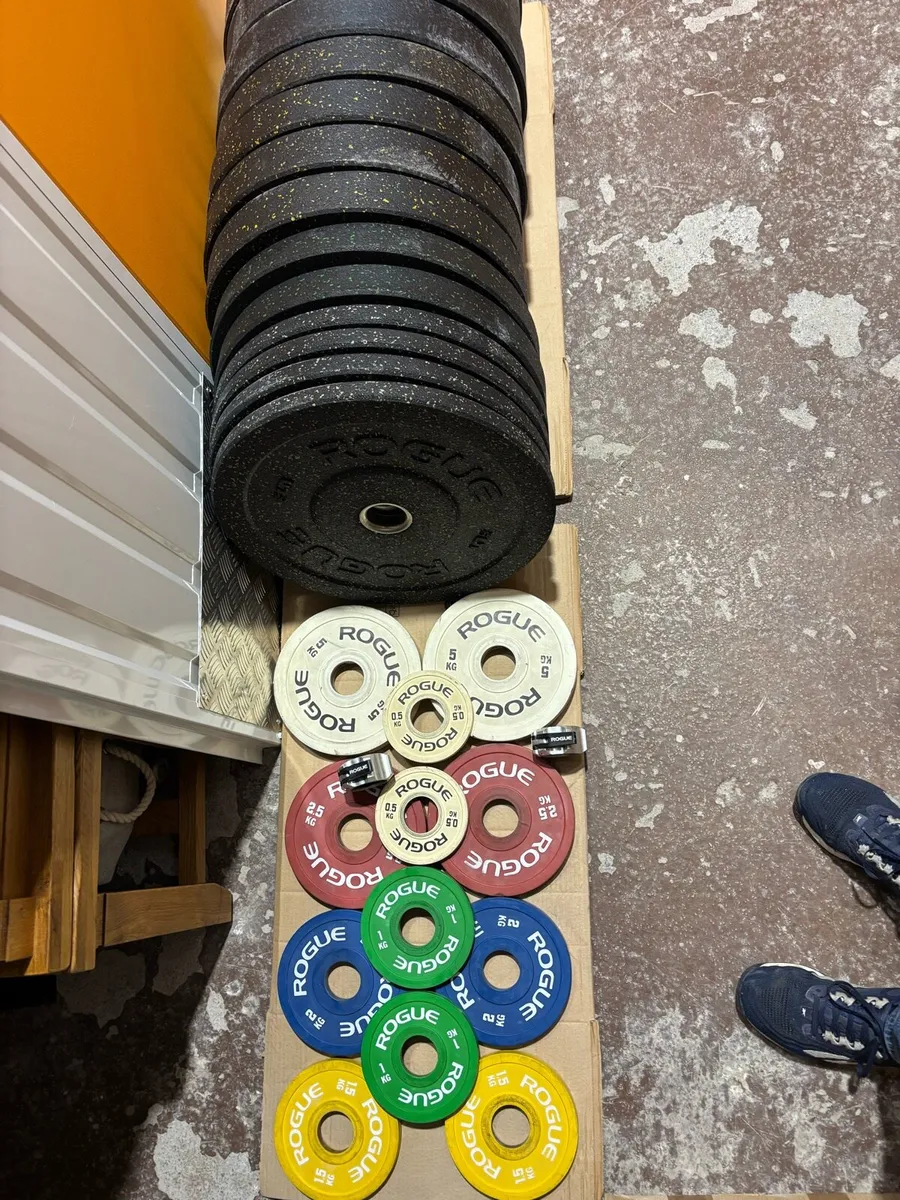 Rogue barbell and Plates - Image 4