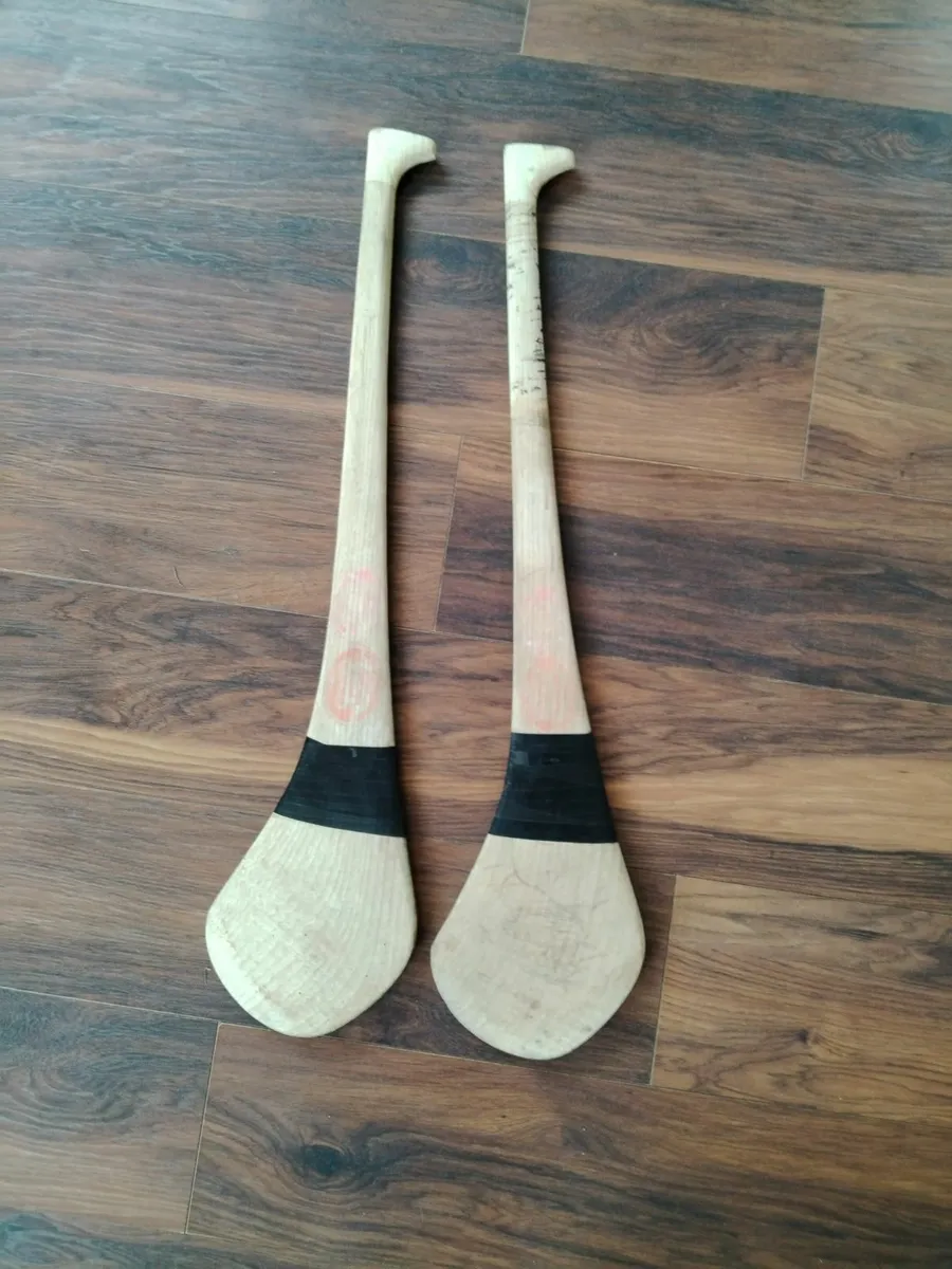 Two 34 inch Goalkeepers hurleys for sale. - Image 1
